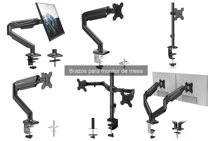 Accesorios Esenciales para Brazos de Monitor de Mesa