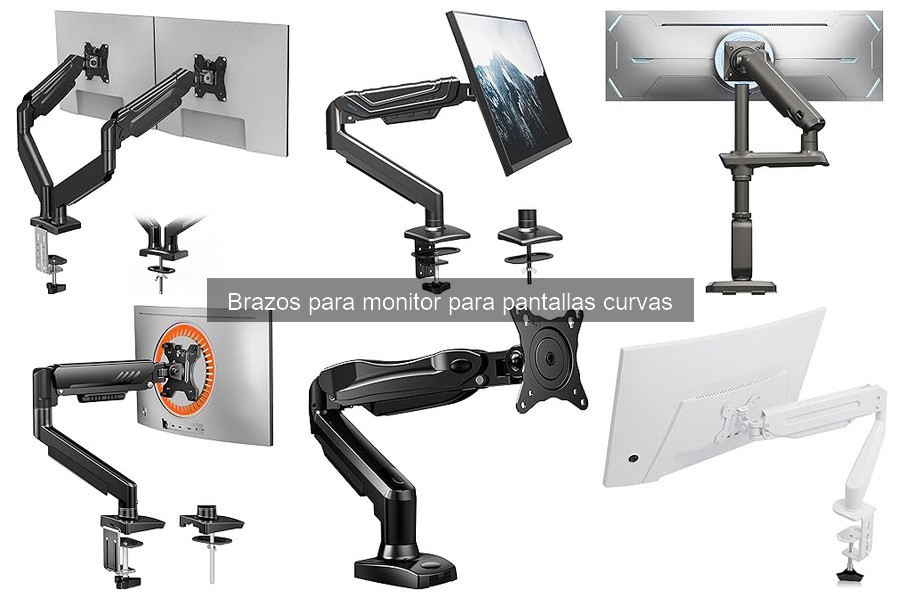 Alternativas a brazos para monitor curvo que mejoran la ergonomía