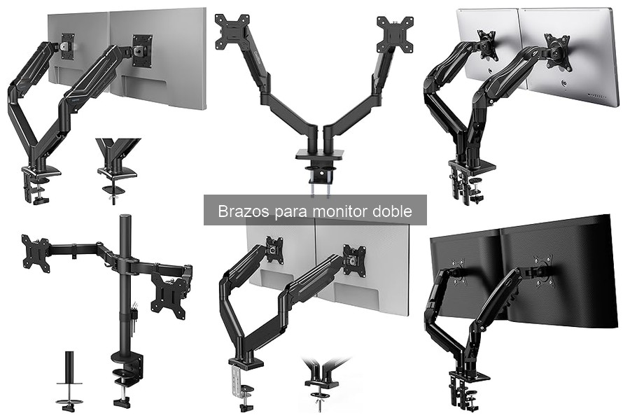 Alternativas a brazos para monitor doble: opciones efectivas