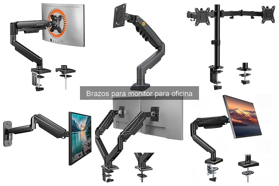 Alternativas a brazos para monitor en oficina: soluciones efectivas