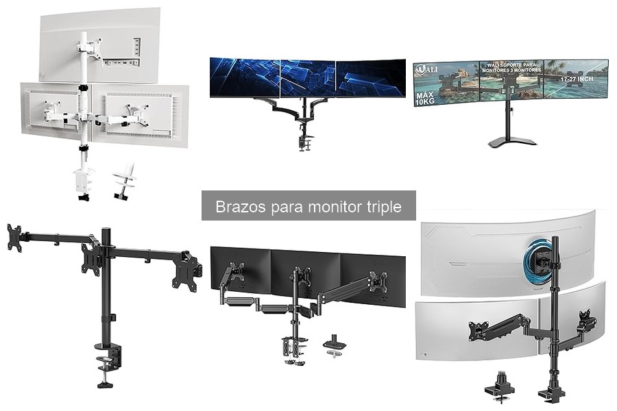 Alternativas a brazos para monitor triple: mejores opciones