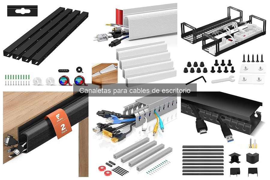 Alternativas a canaletas para cables en el escritorio