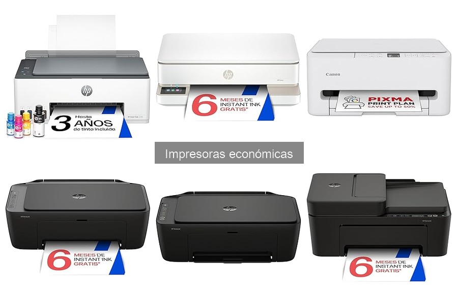 Alternativas a impresoras económicas para un hogar pequeño