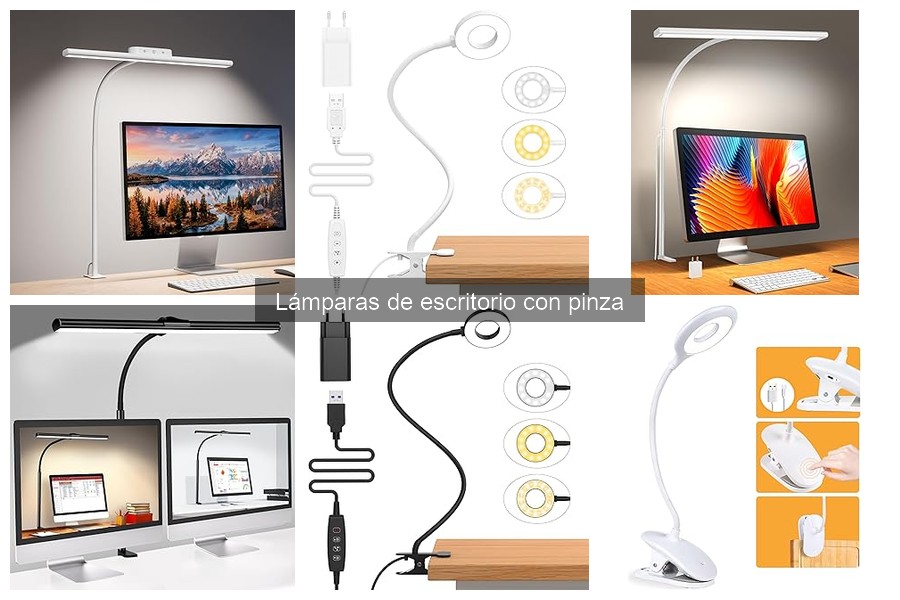 Alternativas a las lámparas de escritorio con pinza