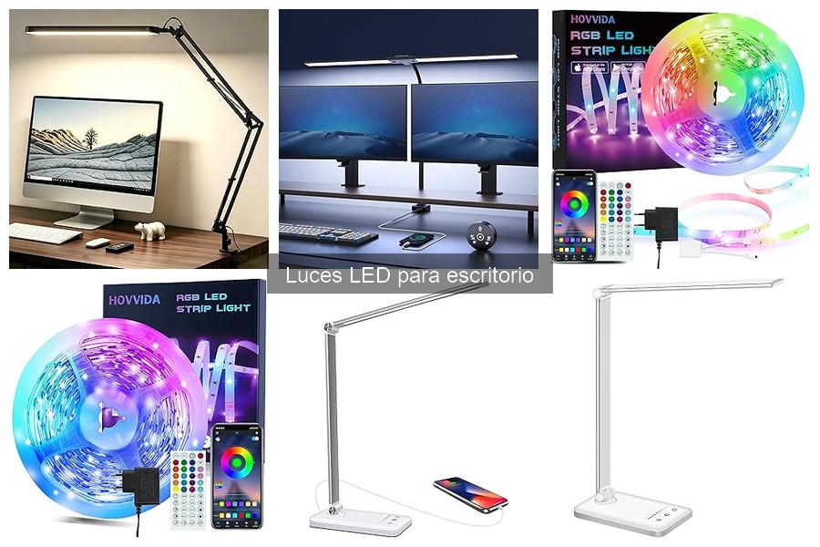 Alternativas a las luces LED para escritorio: opciones y comparativa
