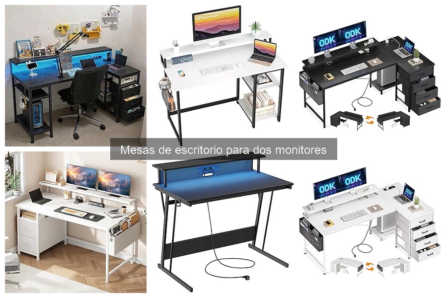 Alternativas a Mesas de Escritorio para Dos Monitores