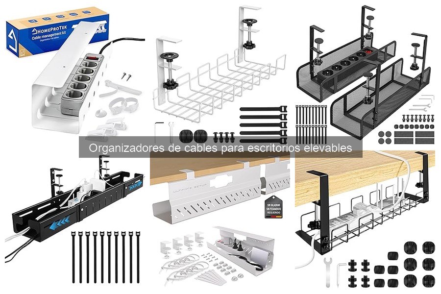 Alternativas a organizadores de cables para escritorios elevables