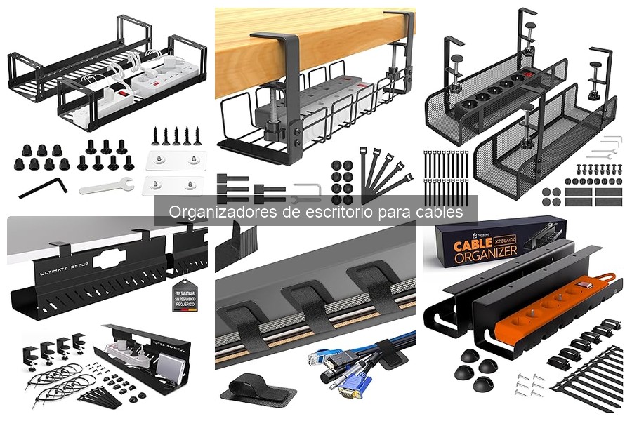 Alternativas a organizadores de cables para un escritorio ordenado
