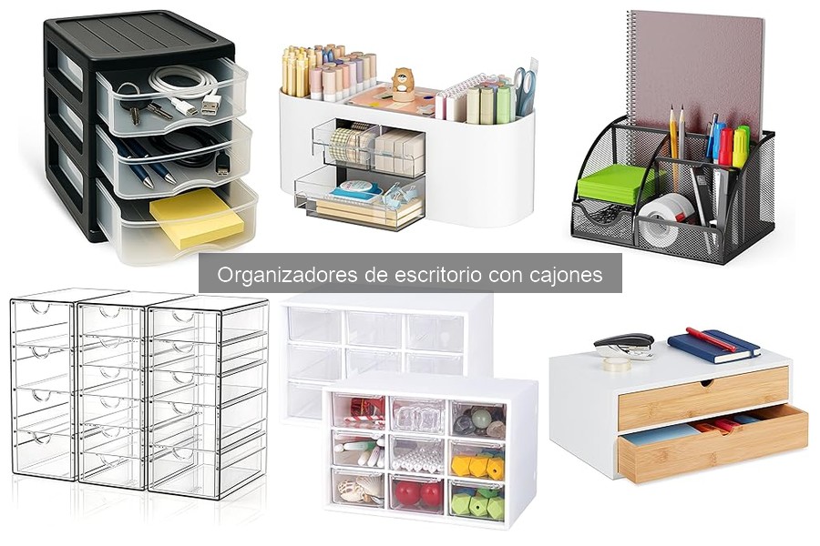 Alternativas a organizadores de escritorio con cajones