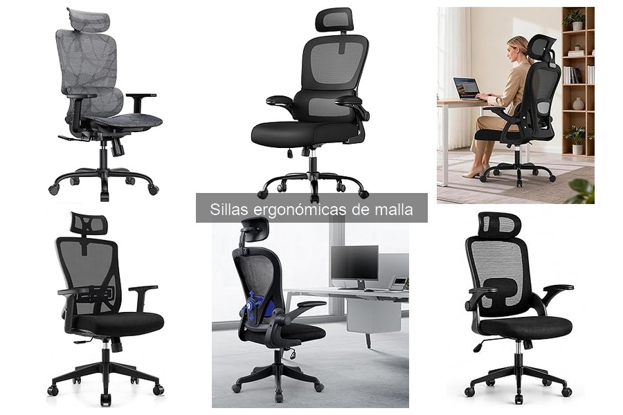 Alternativas a sillas ergonómicas de malla para tu comodidad