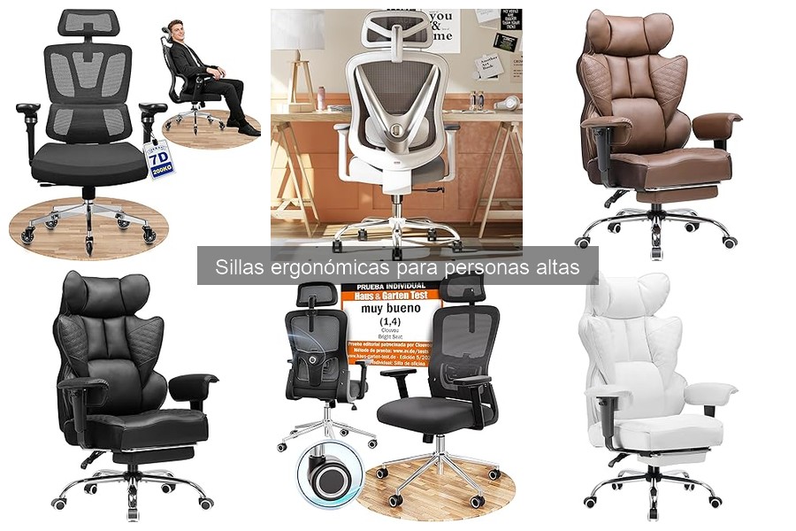 Alternativas a sillas ergonómicas para personas altas