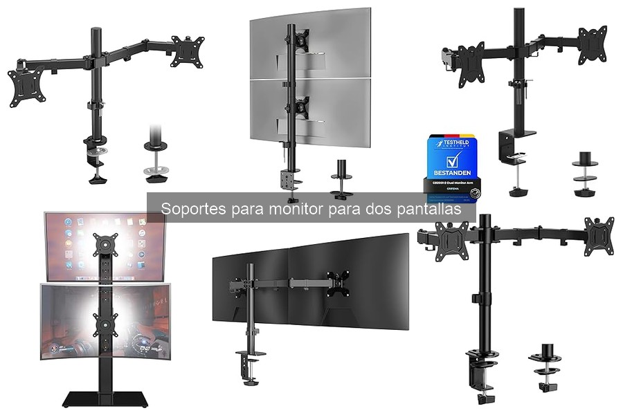 Alternativas a soportes para dos monitores en casa