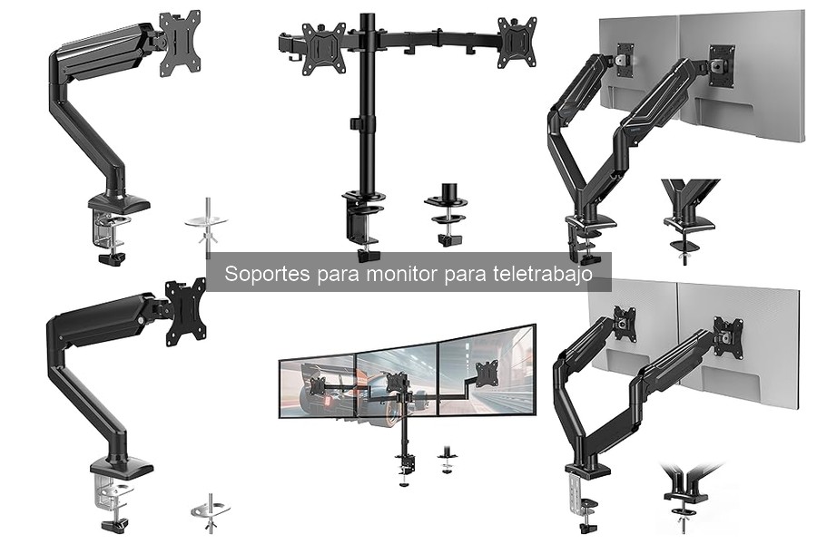 Alternativas al soporte de monitor para espacios reducidos