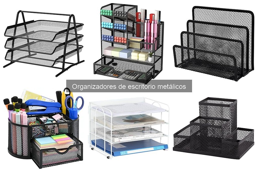Alternativas creativas a organizadores de escritorio metálicos
