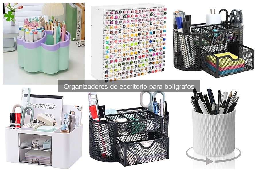 Alternativas creativas a organizadores de escritorio para bolígrafos