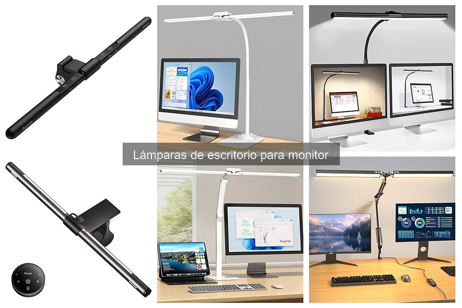 Alternativas de iluminación para escritorio sin lámpara de monitor