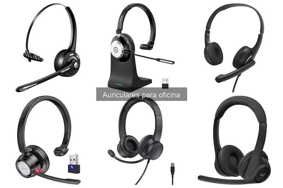 Auriculares ergonómicos para largas jornadas en la oficina