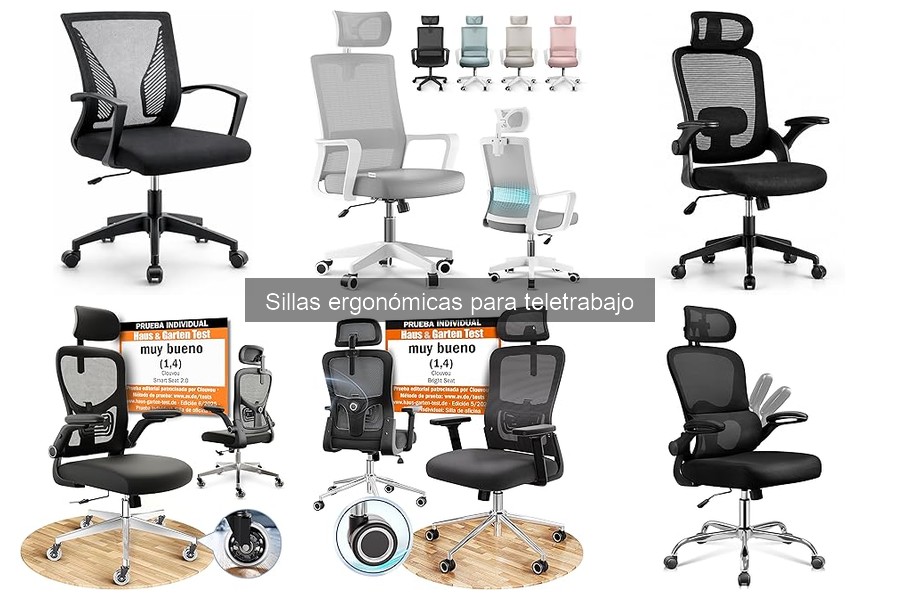 Características clave de sillas ergonómicas para teletrabajo