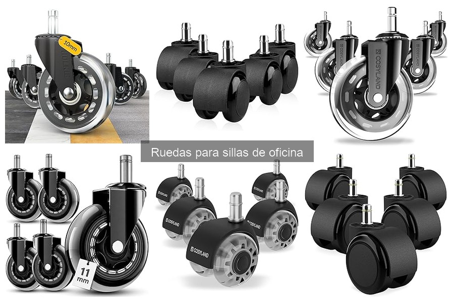 Cómo elegir las mejores ruedas para tu silla de oficina