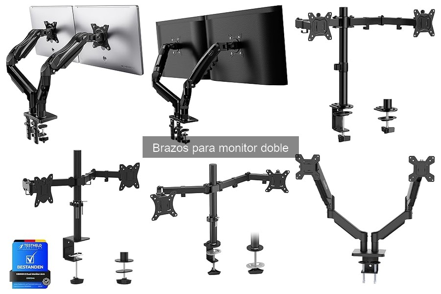 Cómo instalar un brazo para monitor doble fácilmente