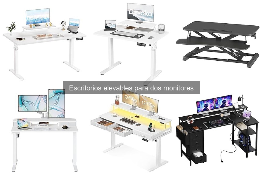 Cómo instalar un escritorio elevable para dos monitores