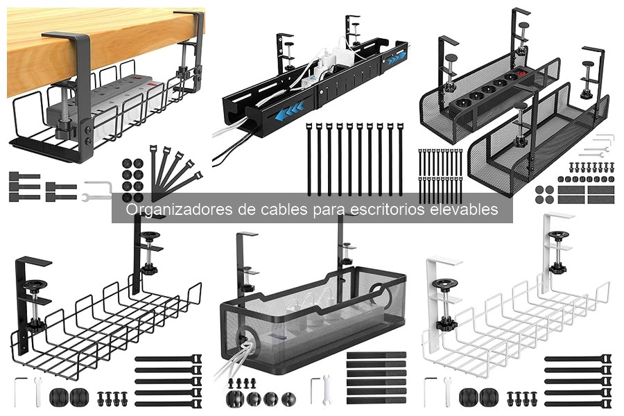 Cómo instalar un organizador de cables en un escritorio elevable
