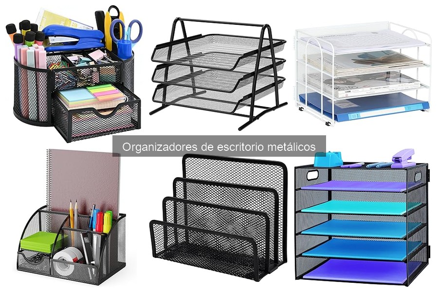 Cómo mantener organizadores de escritorio metálicos