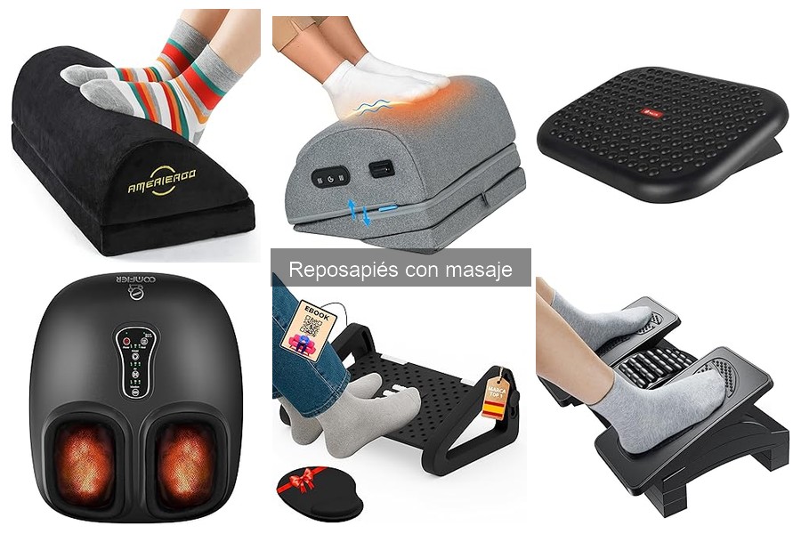 Cómo usar un reposapiés con masaje para máximo confort