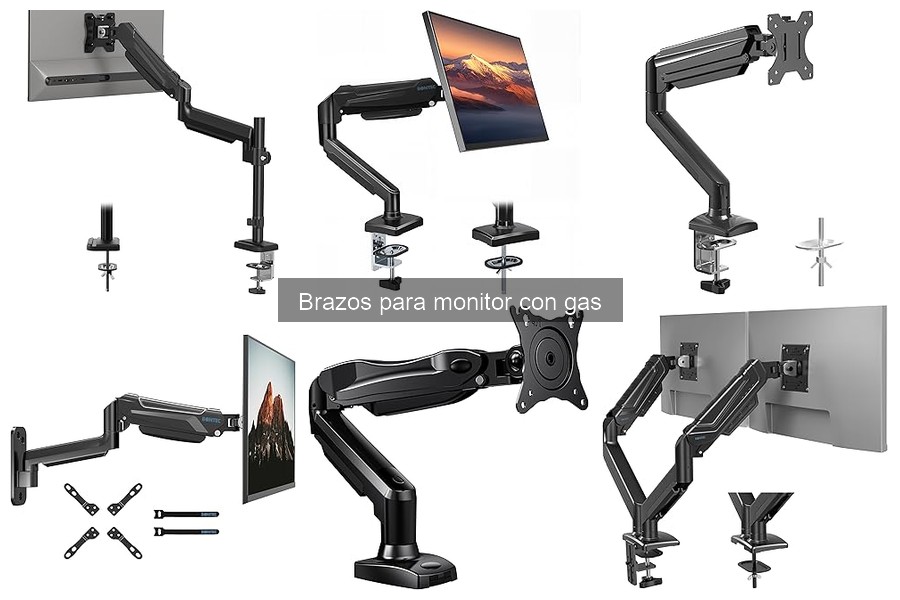 Comparativa: Brazos para monitor con gas vs brazos fijos