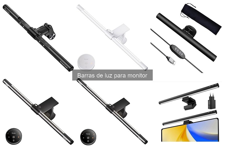 Comparativa de barras de luz LED vs iluminación para monitores