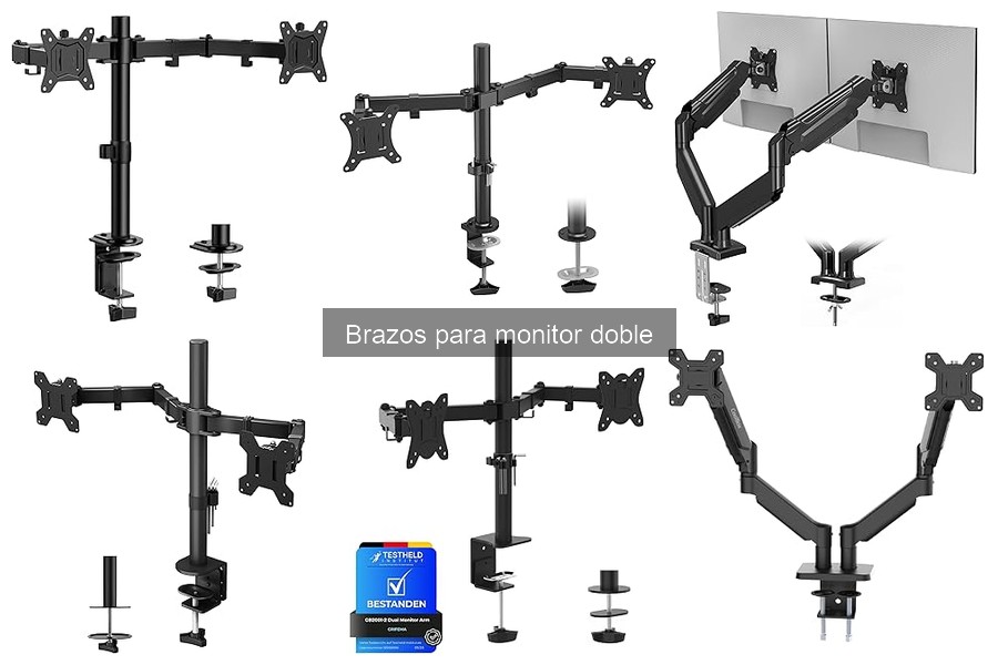 Comparativa de brazos para monitor doble: ErGear, GRIFEMA y HUANUO
