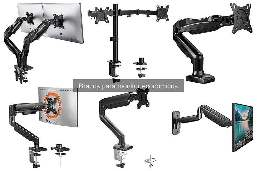 Comparativa de brazos para monitor: HUANUO vs Ergosolid vs suptek