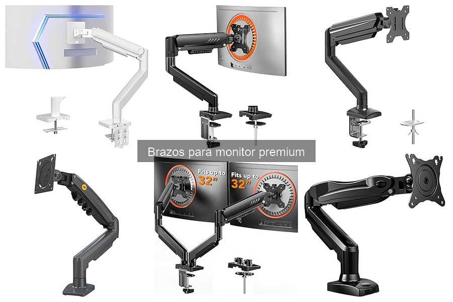 Comparativa de brazos para monitor premium: BenQ, ErGear y Vivo