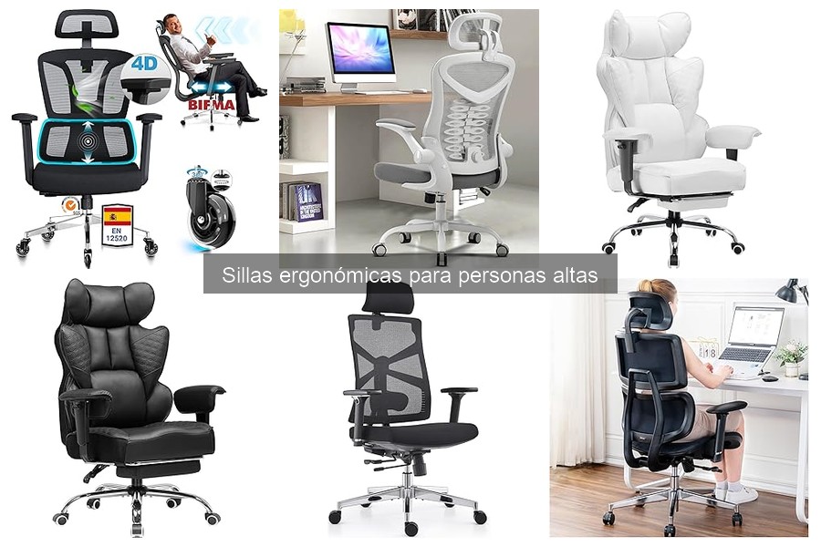Comparativa de mejores sillas ergonómicas para personas altas