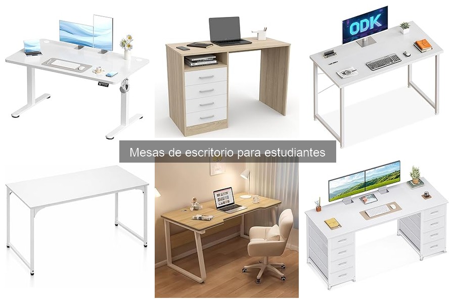 Comparativa de mesas de escritorio ajustables y fijas para estudiantes