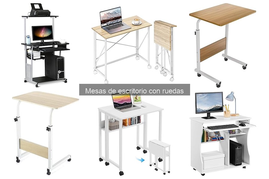 Comparativa de Mesas de Escritorio con Ruedas: Materiales y Estilo