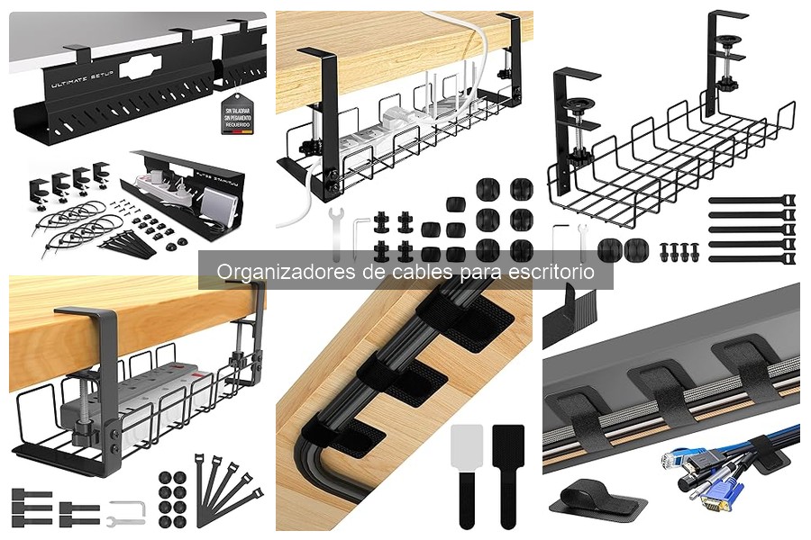 Comparativa de Organizadores de Cables para Escritorio