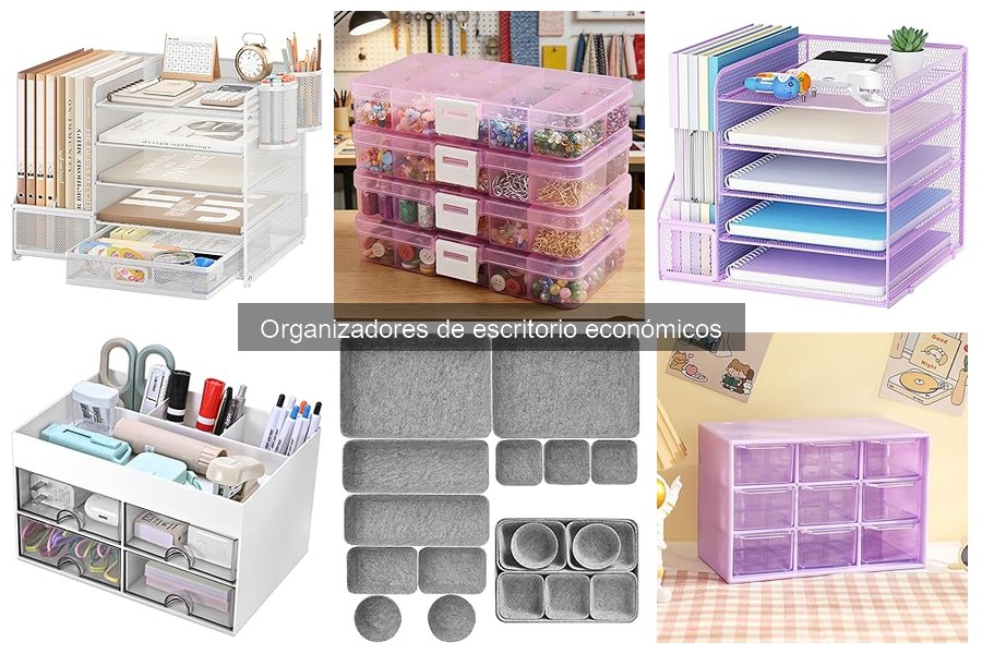 Comparativa de precios de organizadores de escritorio económicos