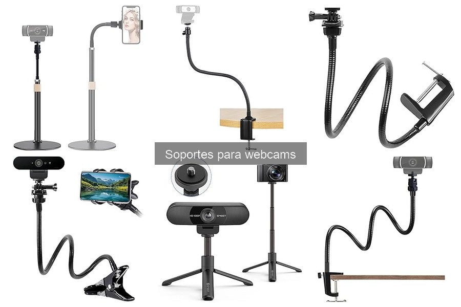 Comparativa de soportes para webcam: precios y modelos