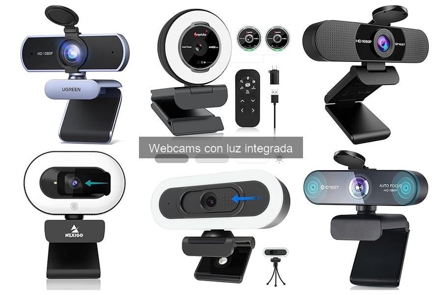 Comparativa de Webcams con y sin Luz Integrada