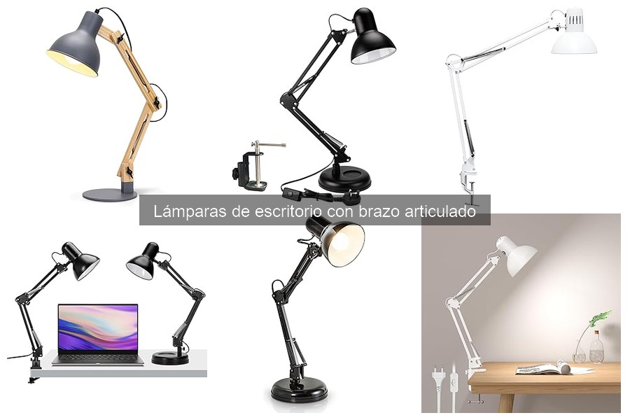 Comparativa: Lámparas de escritorio con brazo articulado vs. de pie
