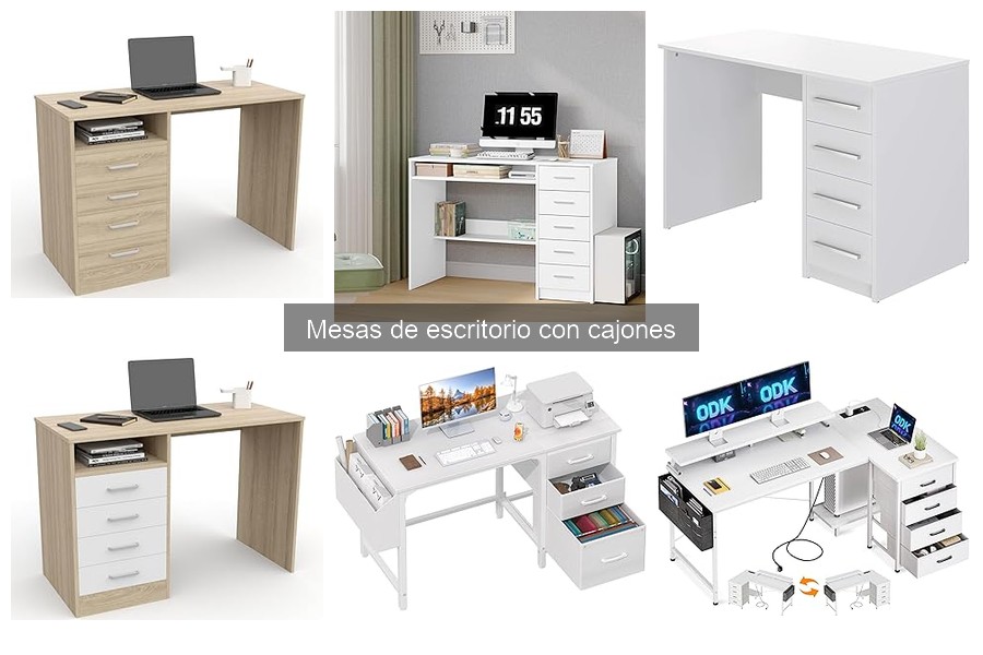 Comparativa: Mesas de Escritorio con Cajones vs Sin Cajones