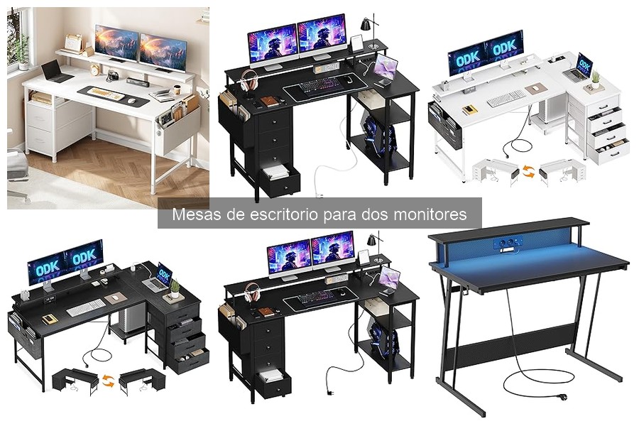 Comparativa: Mesas para dos monitores vs. mesas tradicionales