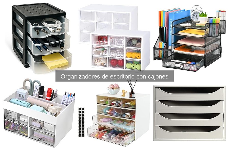 Comparativa: Organizadores de escritorio con y sin cajones