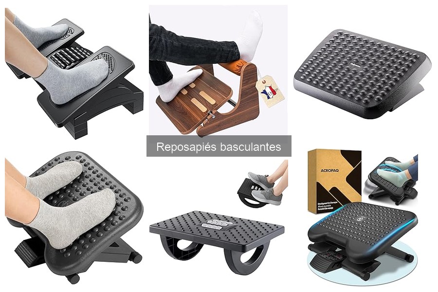 Comparativa: reposapiés basculantes vs. fijos para tu oficina