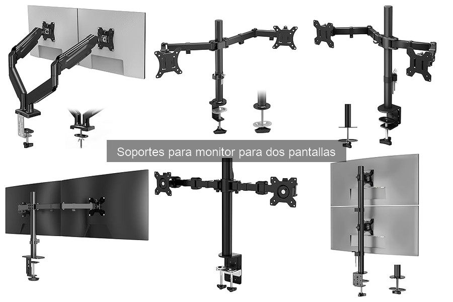 Comparativa Soportes para Monitor Doble vs. Solo