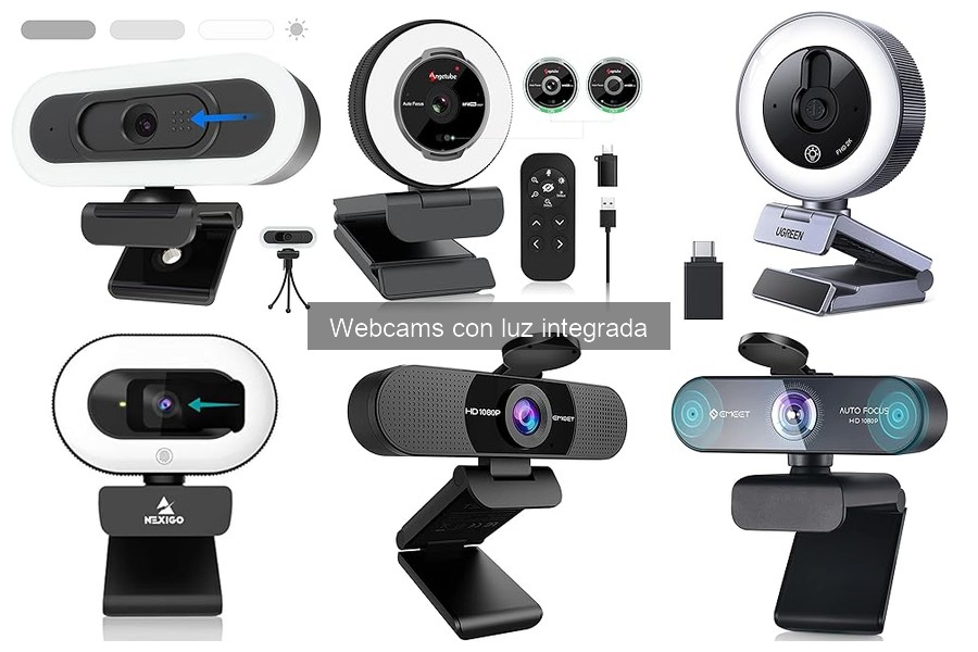 Compra webcams con luz integrada al mejor precio