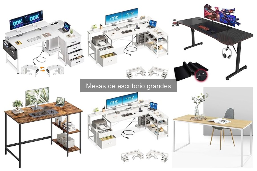 ¿Cuál es la mejor mesa de escritorio grande para teletrabajo?