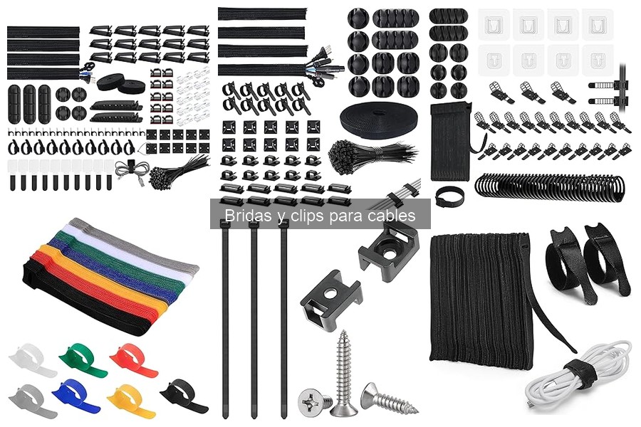 ¿Cuándo usar bridas o clips para cables en tu oficina?