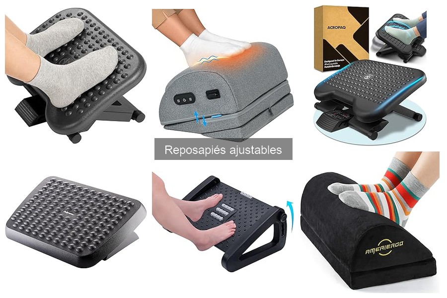 ¿Cuánto peso soporta un reposapiés ajustable? Comparativa